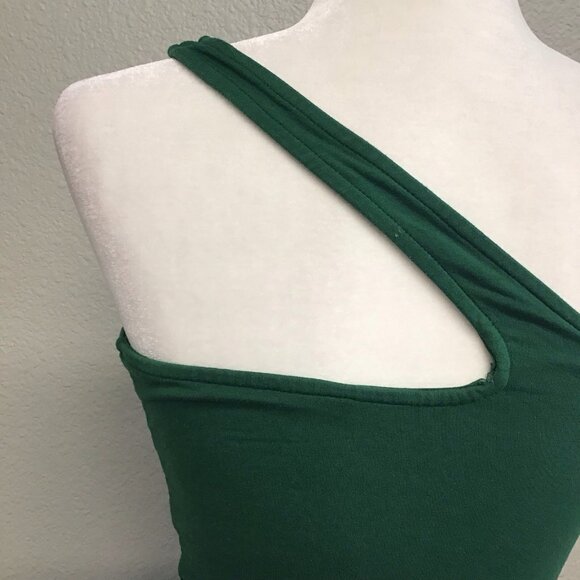 Indah Womens Skirt Crop Halter Top Set Green Size 3 (Large) Sexy Festival - Picture 7 of 11